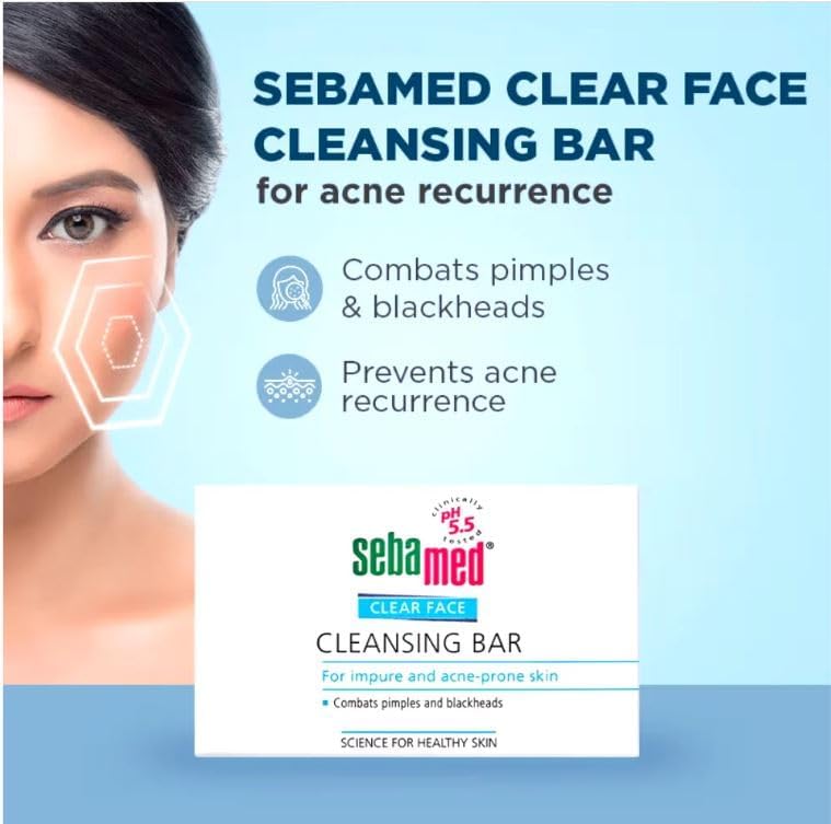 Sebamed Clear Face Cleansing Bar, 100 gm - Image 4